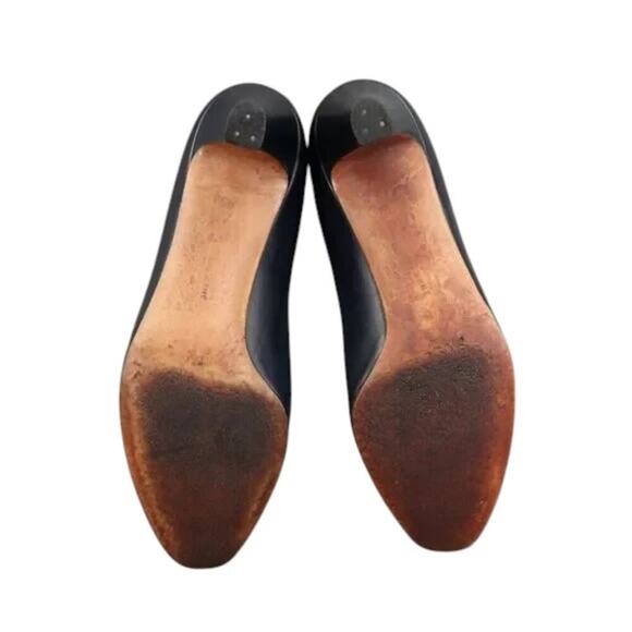 Salvatore Ferragamo Shoes Womens 5.5 Pumps Classic Fashion Leather Blue Formal - Picture 14 of 16